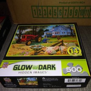 500 piece Jigsaw Puzzle Glow in the Dark Hidden Im